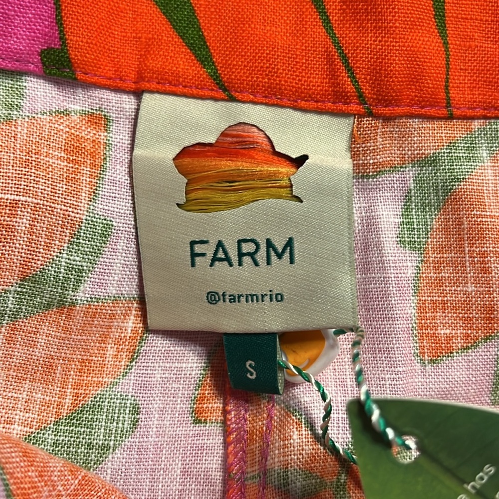 NWT Farm Rio Copacabana Pink Pants, Size S - Picture 6 of 8